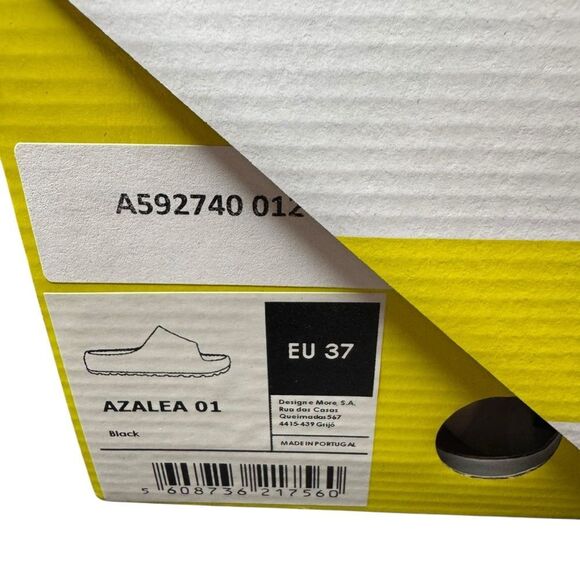 New With Box Lemon Jelly Sandals Azalea Women's 6.5-7M EU37 Black Slide - Picture 10 of 11